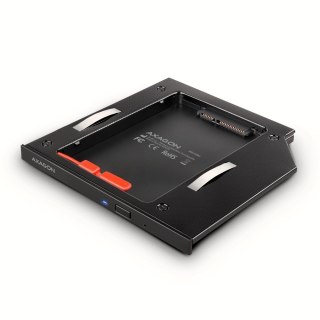 Ramka AXAGON RSS-CD09 do 2.5 SSD-HDD aluminium 9.5mm LED