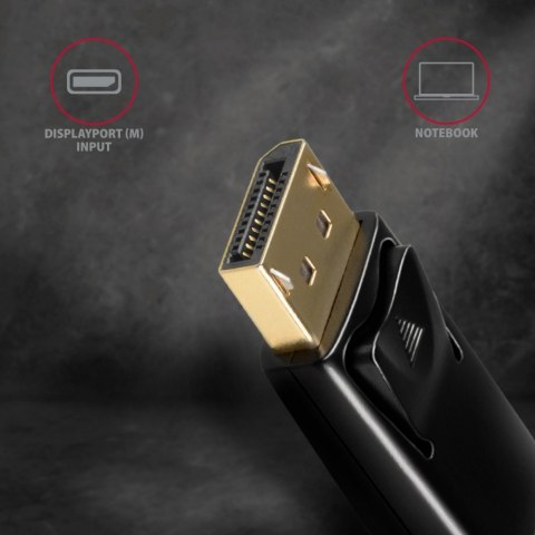 Adapter DisplayPort HDMI AXAGON RVD-HI14N 4K 30Hz kompaktowy