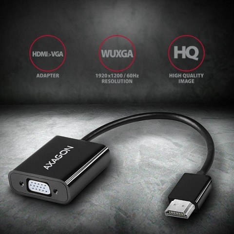Adapter AXAGON RVH-VGAN aktywny HDMI do VGA Full HD z wyjściem audio