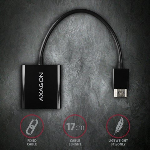 Adapter AXAGON RVH-VGAN aktywny HDMI do VGA Full HD z wyjściem audio