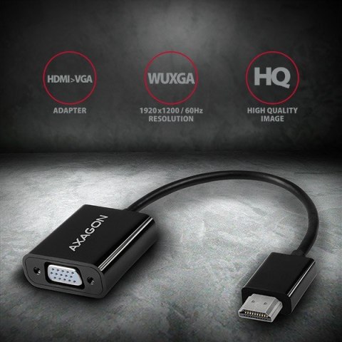 Adapter AXAGON RVH-VGN HDMI do VGA Full HD 1920x1200 aktywny
