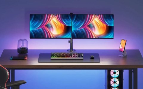 Uchwyt biurkowy Neomounts FPMA-D550DBLACK obrotowy do 2 monitorów 32" czarny