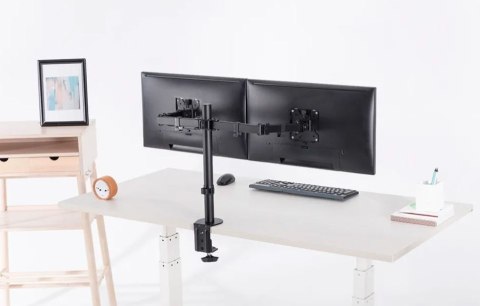 Uchwyt biurkowy Neomounts FPMA-D550DBLACK obrotowy do 2 monitorów 32" czarny