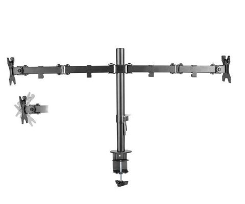 Uchwyt biurkowy Neomounts FPMA-D550DBLACK obrotowy do 2 monitorów 32" czarny