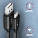 Kabel Twister AXAGON BUCM-AM10TB USB-C USB-A 0.6m szybkie ładowanie czarny