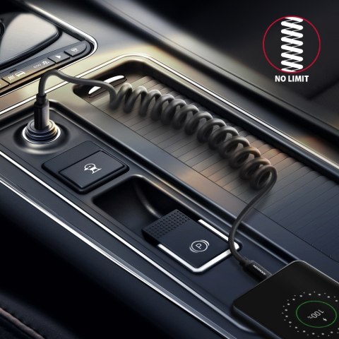 Kabel AXAGON BUCM-CM10TB Twister USB-C 0.6m szybkie ładowanie