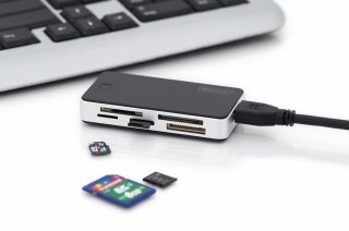Czytnik kart Digitus 5-portowy USB 3.0 SuperSpeed elegancki szybki transfer