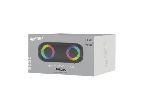 Głośnik Bluetooth Audictus Aurora 14W RMS RGB wodoodporny z podświetleniem