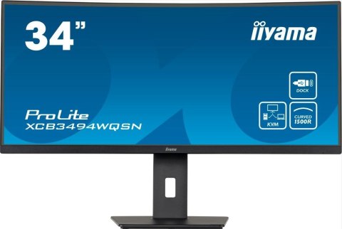 Monitor IIYAMA ProLite XCB3494WQSN-B5 34 cale UWQHD zakrzywiony z USB-C