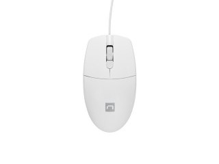 Mysz Natec Ruff 2 1000 DPI biała optyczna przewodowa biurowa