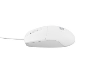 Mysz Natec Ruff 2 1000 DPI biała optyczna przewodowa biurowa