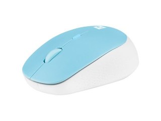 Mysz Natec Harrier 2 Bluetooth 5.1 biało-niebieska bezprzewodowa ergonomiczna