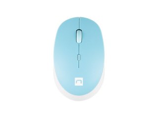 Mysz Natec Harrier 2 Bluetooth 5.1 biało-niebieska bezprzewodowa ergonomiczna
