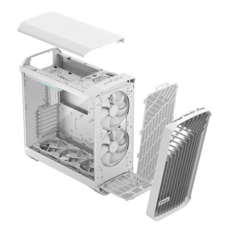 Obudowa Fractal Design Torrent White RGB TG Clear Tint Midi Tower z szkłem