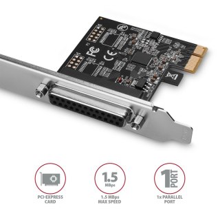 Kontroler PCIe AXAGON PCEA-P1N LPT port równoległy do drukarek