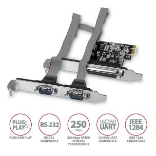 Kontroler PCIe AXAGON PCEA-PSN z portem LPT i 2 portami RS232