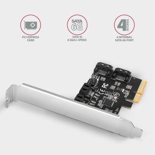 Kontroler PCIe AXAGON PCES-SA4X4 SATA 6G z chipsetem ASM1164