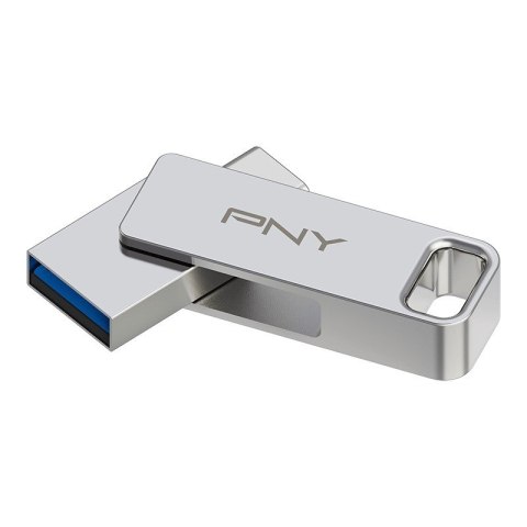 Pendrive PNY 256GB USB 3.2 Duo-Link srebrny szybki