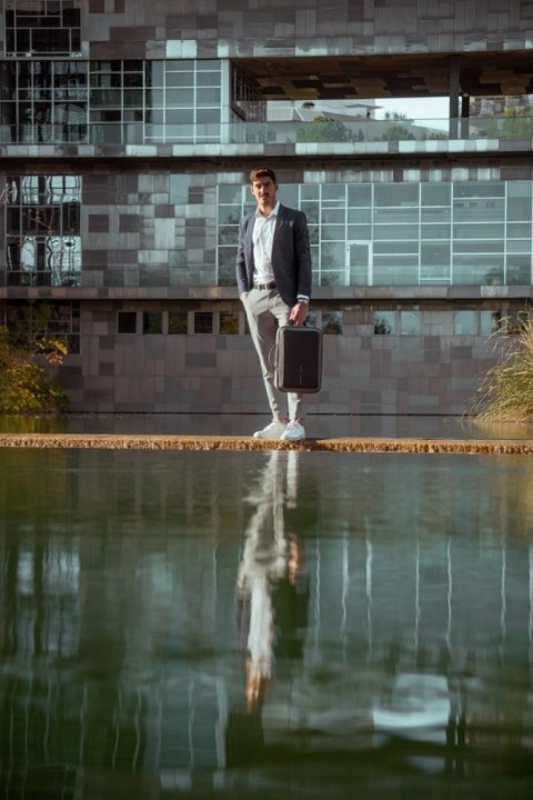 Plecak XD DESIGN BOBBY BIZZ 2.0 GREY antykradzieżowy wodoodporny