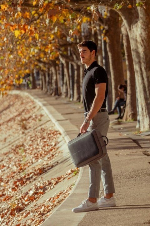 Plecak XD DESIGN BOBBY BIZZ 2.0 GREY antykradzieżowy wodoodporny