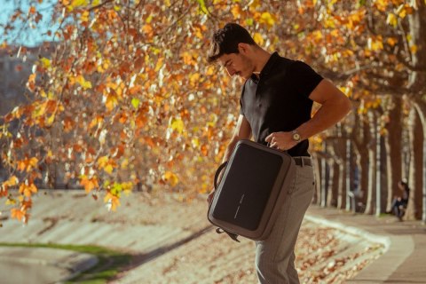 Plecak XD DESIGN BOBBY BIZZ 2.0 GREY antykradzieżowy wodoodporny