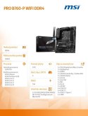 Płyta główna MSI PRO B760-P WIFI DDR4 ATX 4xDDR4 HDMI