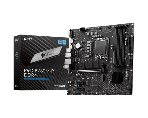 Płyta główna MSI PRO B760M-P DDR4 LGA1700 mATX z M.2 i HDMI