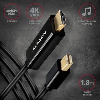 Konwerter AXAGON RVDM-HI14C2 Mini DP na HDMI 1.8m 4K 30Hz