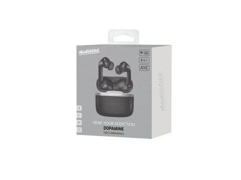 Słuchawki dokanałowe Audictus Dopamine TWS ANC bezprzewodowe czarne