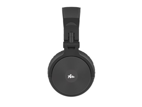 Słuchawki nauszne Audictus Voyager z mikrofonem czarne z wysoką jakością dźwięku