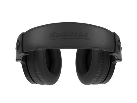 Słuchawki nauszne Audictus Voyager z mikrofonem czarne z wysoką jakością dźwięku
