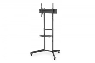 Stojak mobilny Digitus pojedynczy z półką 1xLCD max 70 cali 50kg VESA