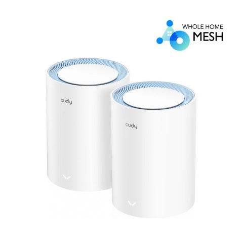 System WiFi Mesh Cudy M1200 2-Pack AC1200 bezproblemowy zasięg w domu