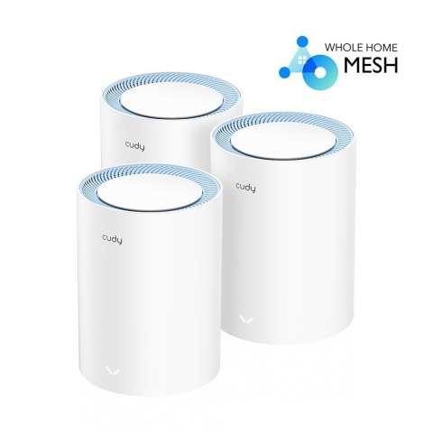 System WiFi Mesh Cudy M1200 3-Pack AC1200 szybki zasięg