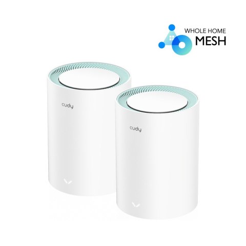 Cudy System WiFi Mesh M1300 2-Pack AC1200 szybki zasięg w całym domu