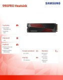 Dysk SSD Samsung 990 PRO Heatsink 1TB super wydajny ergonomiczny