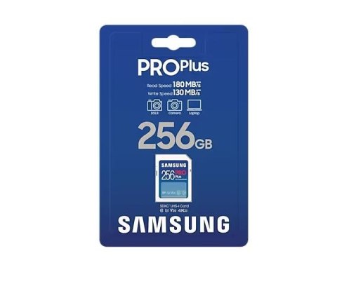 Karta pamięci Samsung SD PRO Plus 256GB szybka do 4K dla profesjonalistów