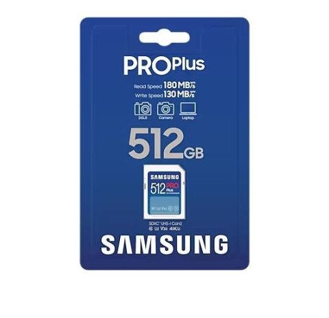 Karta pamięci Samsung SD PRO Plus 512GB szybka niezawodna