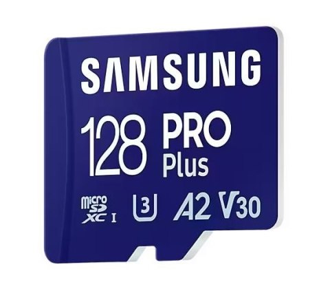 Karta pamięci microSD Samsung 128GB PRO Plus z adapterem U3 A2 4K