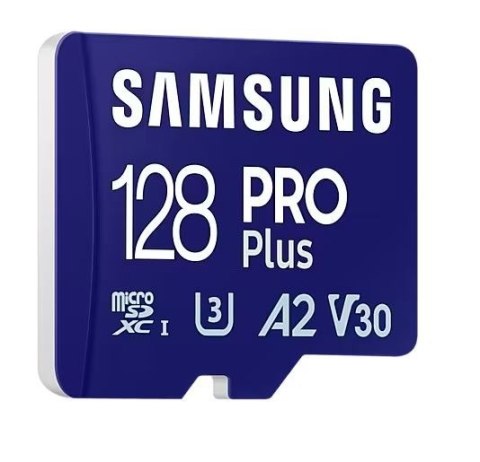 Karta pamięci microSD Samsung 128GB PRO Plus z adapterem U3 A2 4K