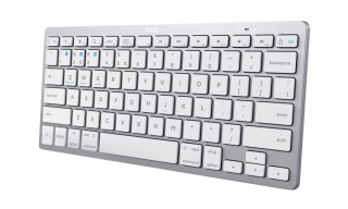 Klawiatura Trust Basics Bluetooth bezprzewodowa ultracienka srebrna