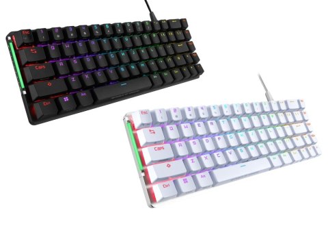 Klawiatura Asus ROG Falchion Ace NX RED przewodowa RGB biała do gier