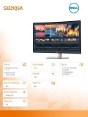 Monitor Dell S3221QSA 31.5 4K zakrzywiony VA z HDMI DP głośniki