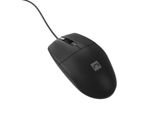 Mysz Natec Ruff Plus 1200 DPI przewodowa czarna komfortowa biurowa