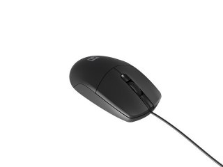 Mysz Natec Ruff Plus 1200 DPI przewodowa czarna komfortowa biurowa