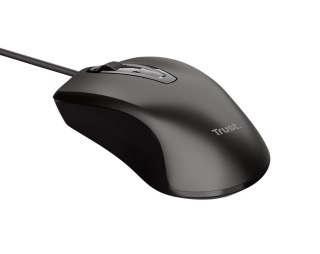 Mysz komputerowa Trust Basics Wired Optical czarna biurowa
