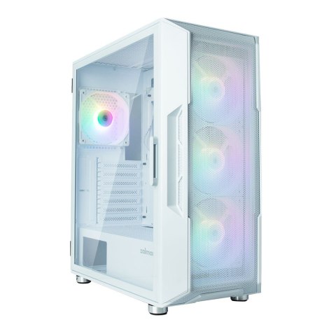 Obudowa Zalman I3 Neo ATX Mid Tower RGB biała 4 wentylatory