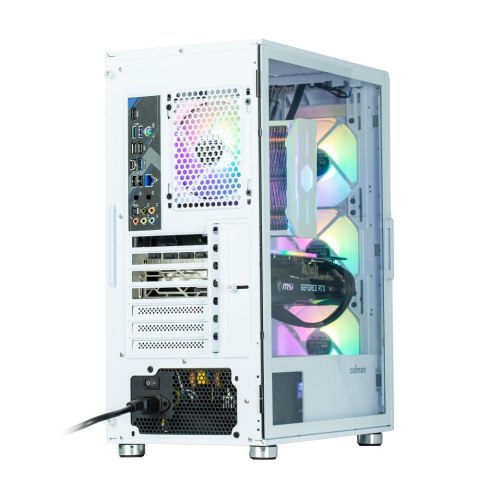 Obudowa Zalman I3 Neo ATX Mid Tower RGB biała 4 wentylatory