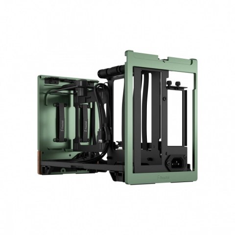 Obudowa Fractal Design Terra Mini Tower zielona z aluminium i orzechem