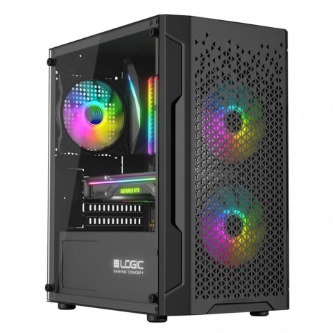 Obudowa komputerowa Logic Aramis ARGB MINI Micro ATX czarna z USB 3.0